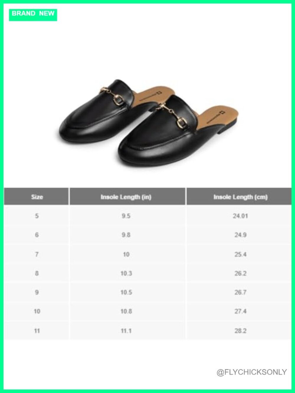 Faux Leather Mule Loafers Flat Round Toe Slide On Comfortable Vegan Leather - Picture 5 of 6